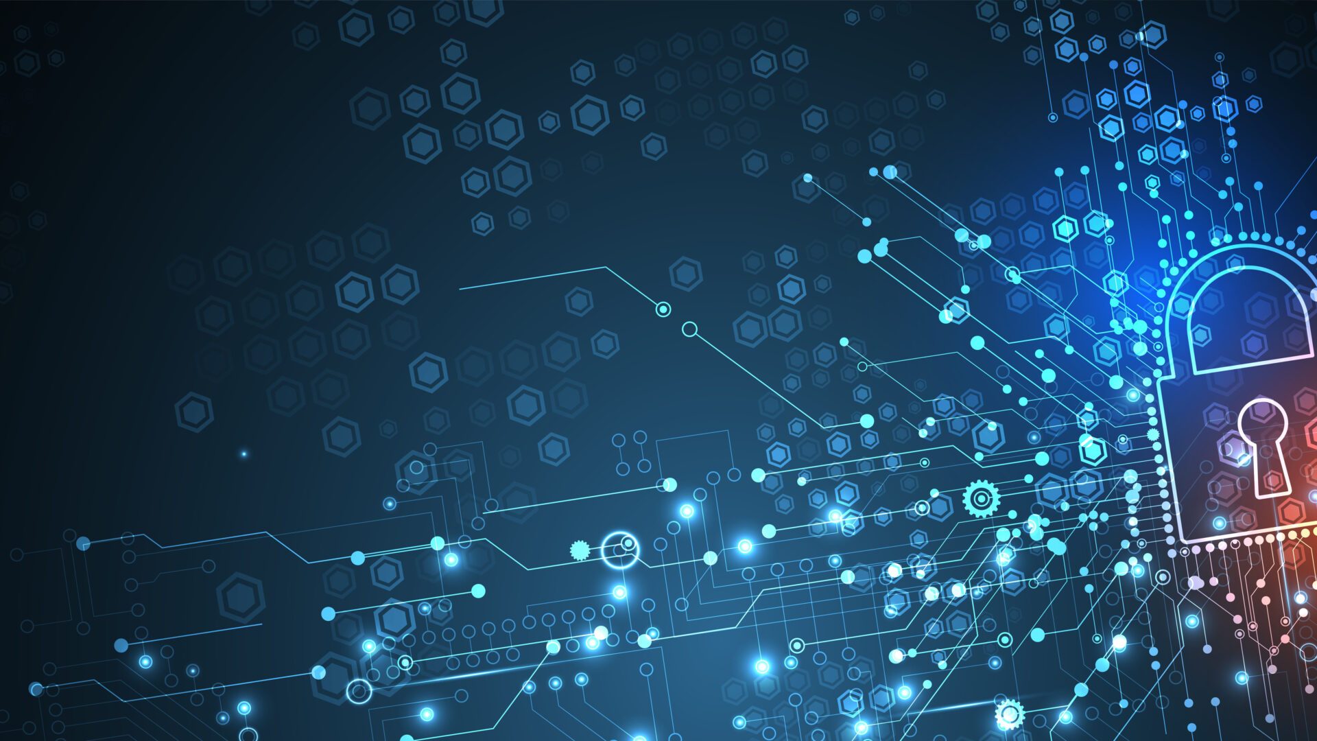 Cybersecurity and information or network protection. Future cyber technology web services for business and internet project