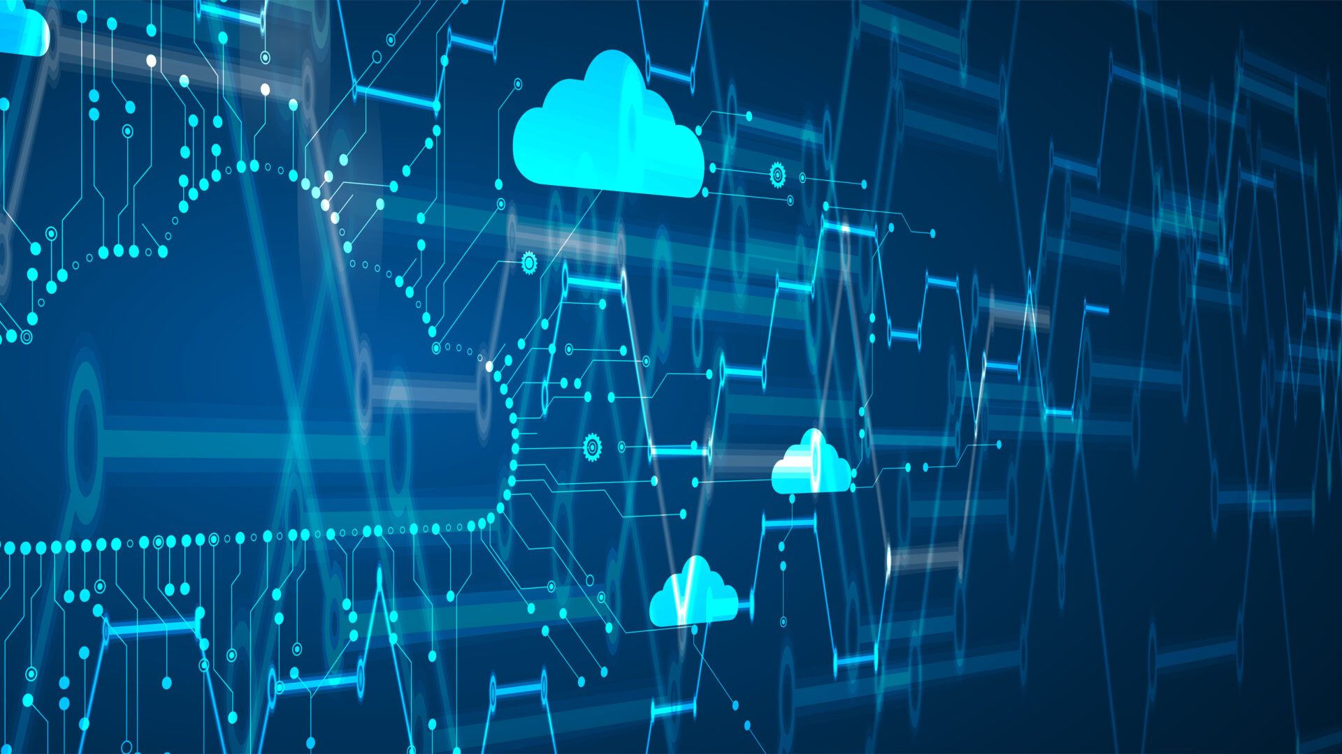 modern cloud technology. Integrated digital web concept background