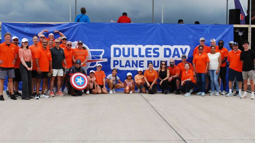 The HQ team, partners, family, friends and even Captain America pulled a United Airlines plane to raise money for Special Olympics. It was our first year and we placed 4th.