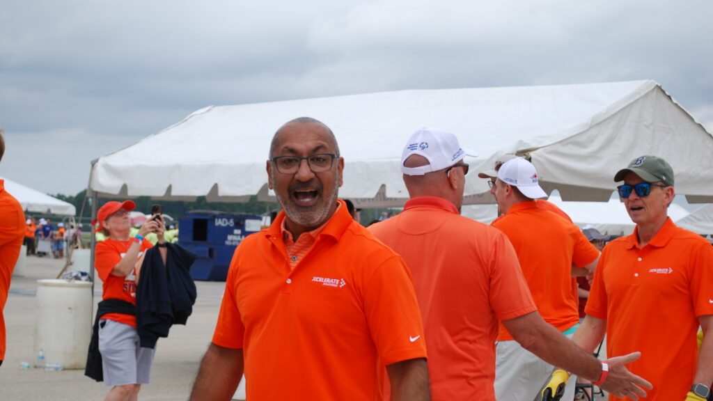 The HQ team, partners, family, friends and even Captain America pulled a United Airlines plane to raise money for Special Olympics. It was our first year and we placed 4th.